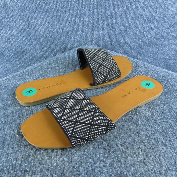 Tahari Women's Kally Slide Black Synthetic Size 8M Gently Used 2025‎ - Picture 1 of 5
